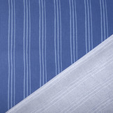 Cotton Twill Stripes Blue