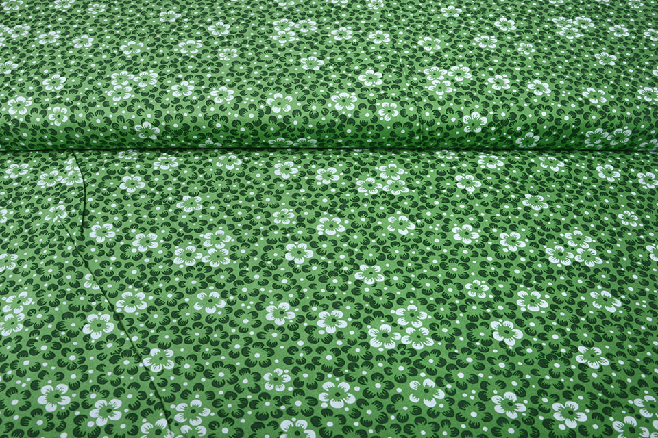 100% Baumwolle Annefleur Grün