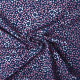 100% Cotton Annefleur Navy Blue