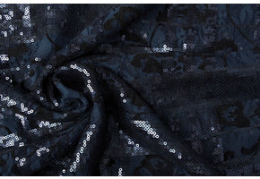 Lace Sequins Noralie Navy Black