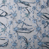 Mesh Geborduurd Pailletten Milou Blauw