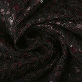 Pailletten op Taft Novi Bordeaux