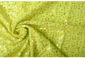 Pailletten auf Lurex Lisa Fluor Gelb