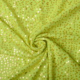 Pailletten op Lurex Lisa Fluor Geel