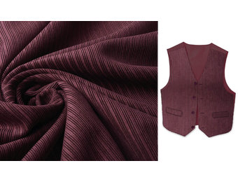 Fancy Corduroy Rib Fabric Bordeaux