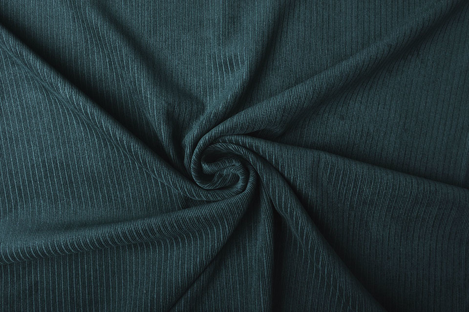 Fancy Corduroy Rib Stof Petrol