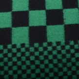 Panel Gestrickter WollStoff  Kariert Grün