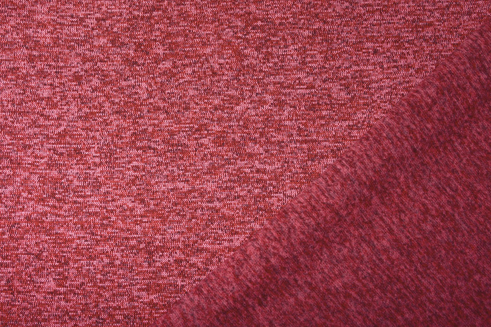 Gebreide 3-Tone Fleece Rood