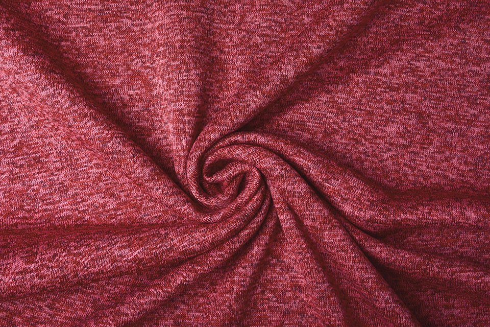 Gebreide 3-Tone Fleece Rood