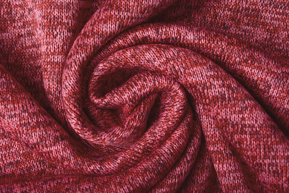 Gebreide 3-Tone Fleece Rood