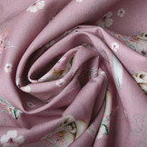 100% Digitaal Katoen Leeuwenwelpje Donker Oud Roze