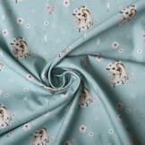 100% Digital Baumwolle Löwenjunges Hell Jeans