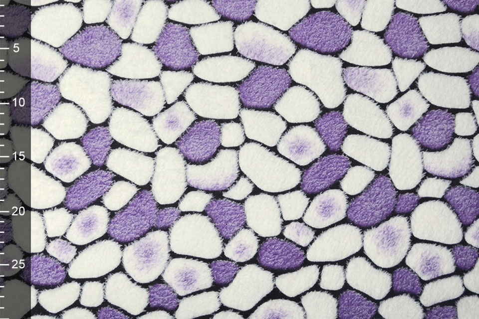 Coral Fleece Flagstones Paars
