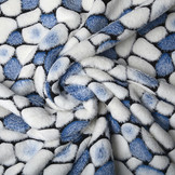 Coral Fleece Flagstones Blue