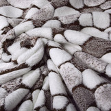 Coral Fleece Flagstones Brown