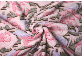 Coral Fleece Große Rosen