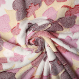 Coral Fleece Grote Bloemen Rood