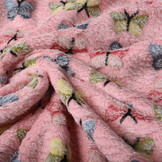Coral Fleece Vlinders Roze