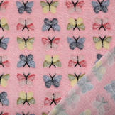 Coral Fleece Vlinders Roze