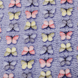 Coral Fleece Butterflies Cobalt Blue