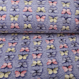 Coral Fleece Vlinders Kobaltblauw