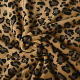 Coral Fleece Leopard Mocha Brown