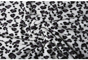 Coral Fleece Panther Off-White