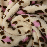 Coral Fleece Panter Beige