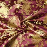 Brocade Katherine Paisley Bordeaux