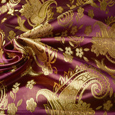 Brokat Katherine Paisley Bordeaux