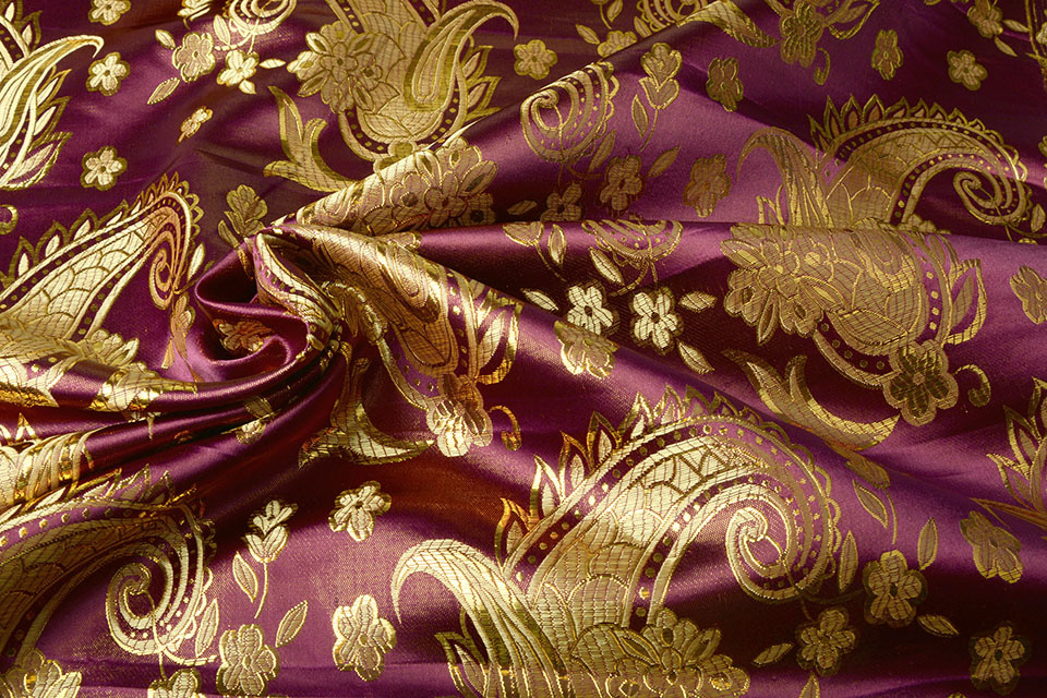 Brokaat Katherine Paisley Bordeaux