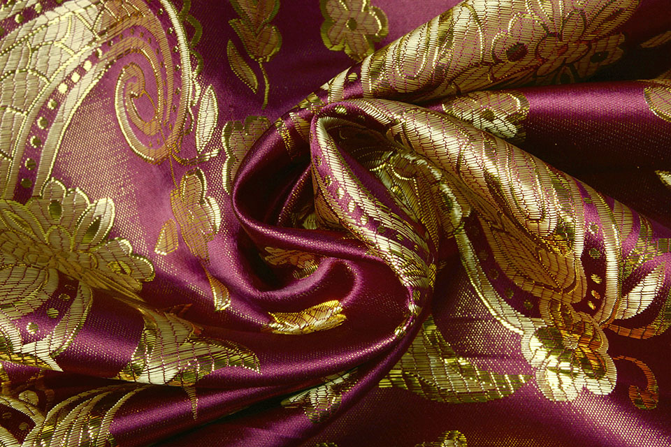 Brokaat Katherine Paisley Bordeaux
