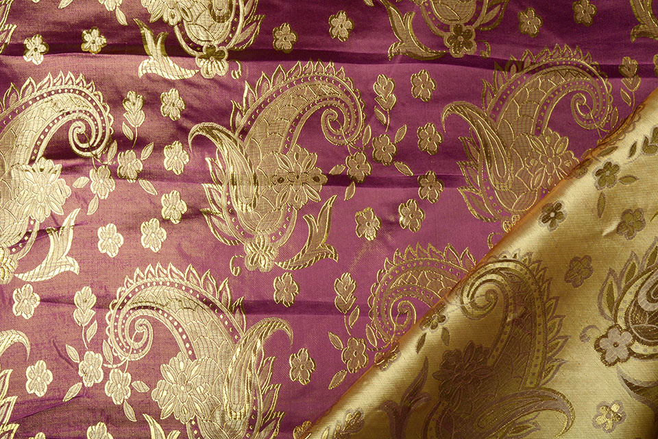 Brokaat Katherine Paisley Bordeaux