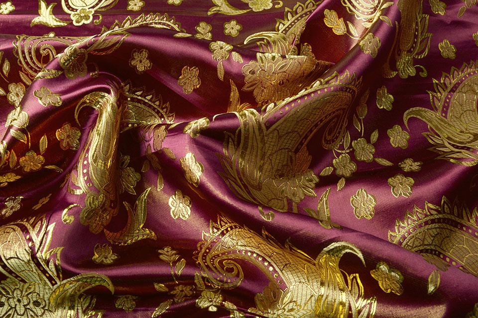Brokaat Katherine Paisley Bordeaux