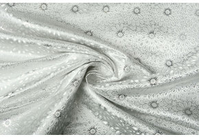 Brocade Flower Rosie Silver