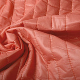Double Sided Quilted Jacket Fabric Coral