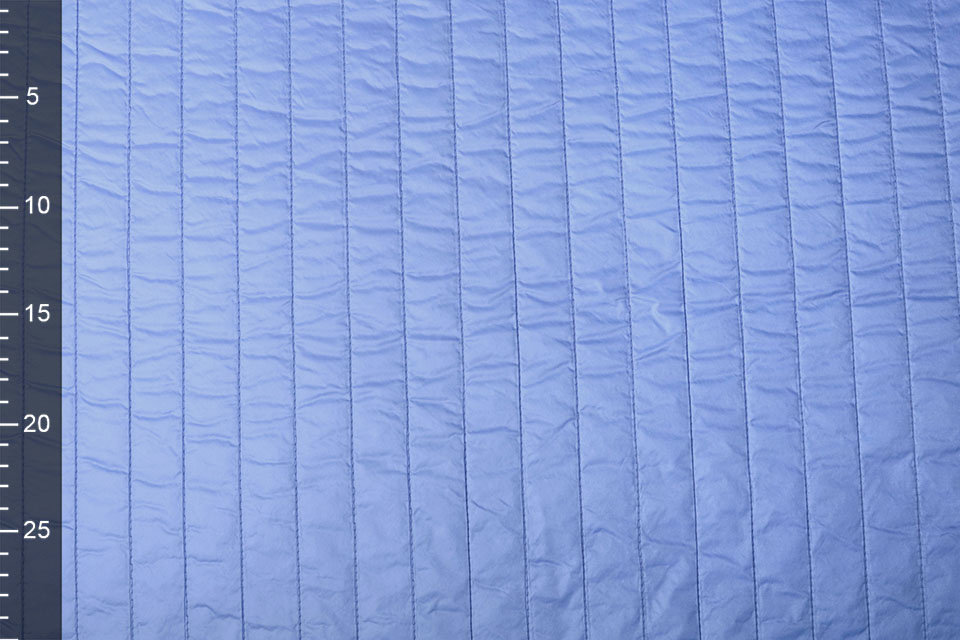 Double Sided Quilted Jacket Fabric Dark Baby Blue