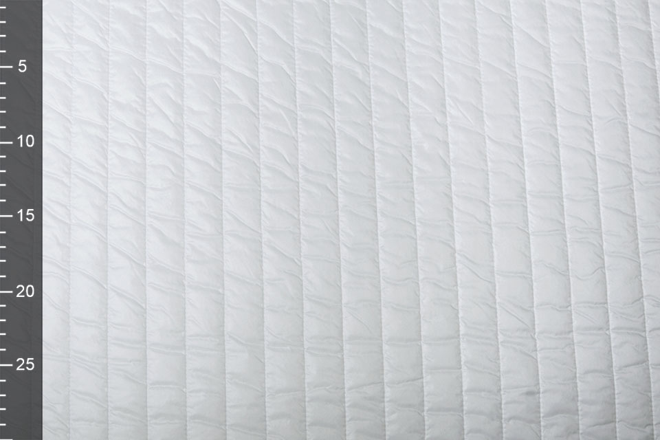 Double Sided Quilted Jacket Fabric White