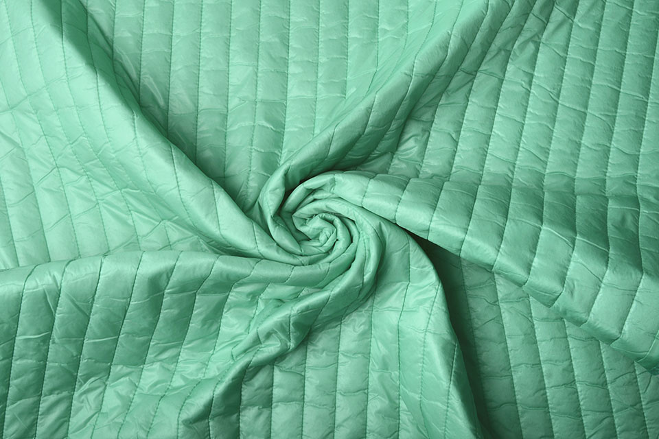 Double Sided Quilted Jacket Fabric Mint Green