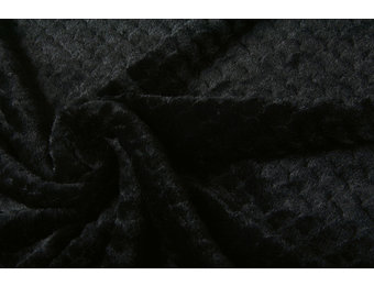 Meerjungfrau Teddystoff Schwarz