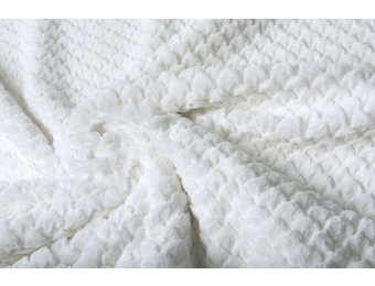 Zeemeermin Teddy Stof  Wit