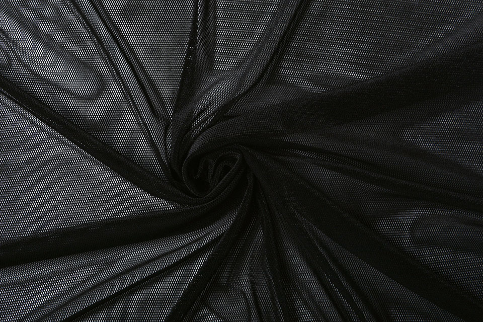 Velours Fijne Gaas Zwart
