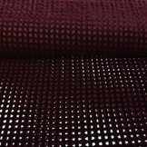 Velours Mesh Checks Bordeaux