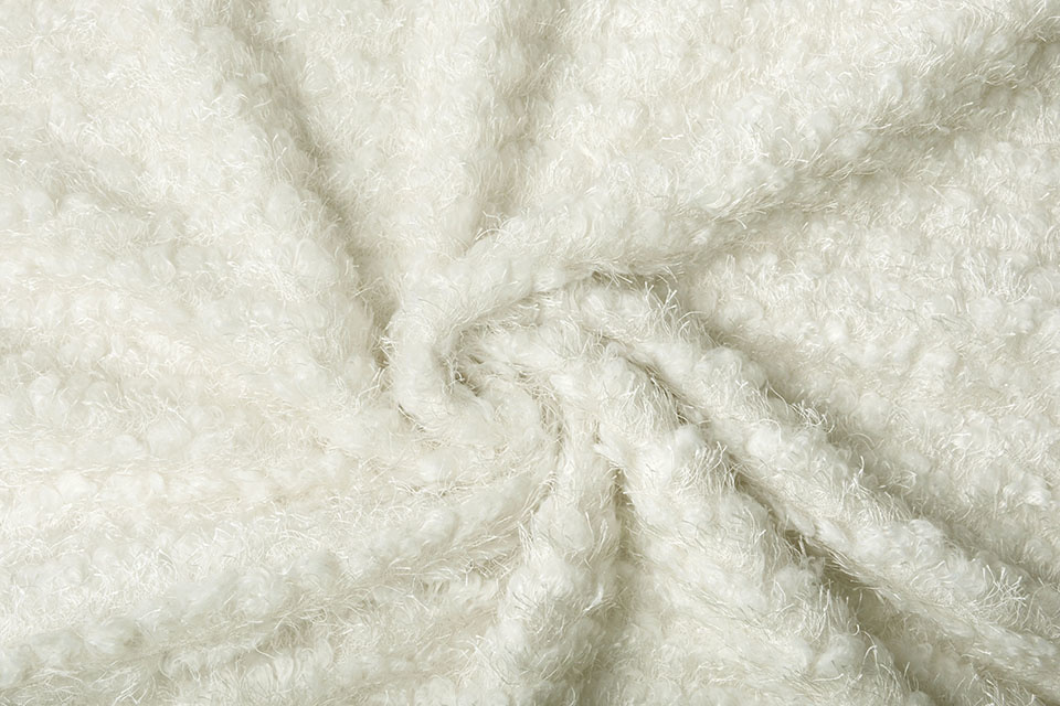 Fancy Bouclé Glitzer Off White