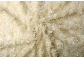 Feiner Tüll 3D Streifen Creme