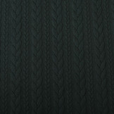Strickstoff Zopfmuster Jersey Dunkelgrün