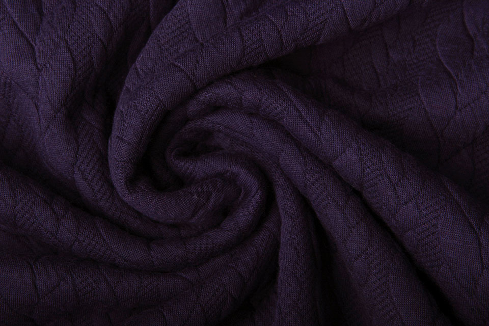 Cotton Lycra Jersey Knit Fabric Purple - per Meter