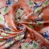 Brokaat Bloemenmotief Floro Koraal