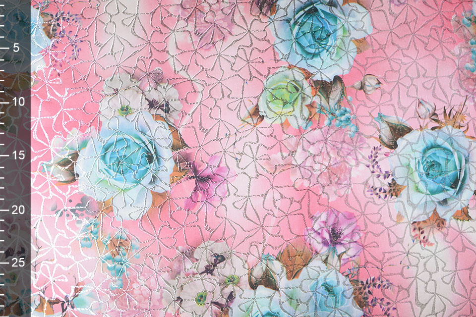 Brocade Ornamental Motif Kiemura Pink