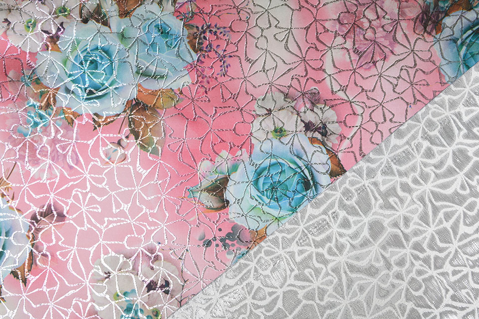 Brocade Ornamental Motif Kiemura Pink